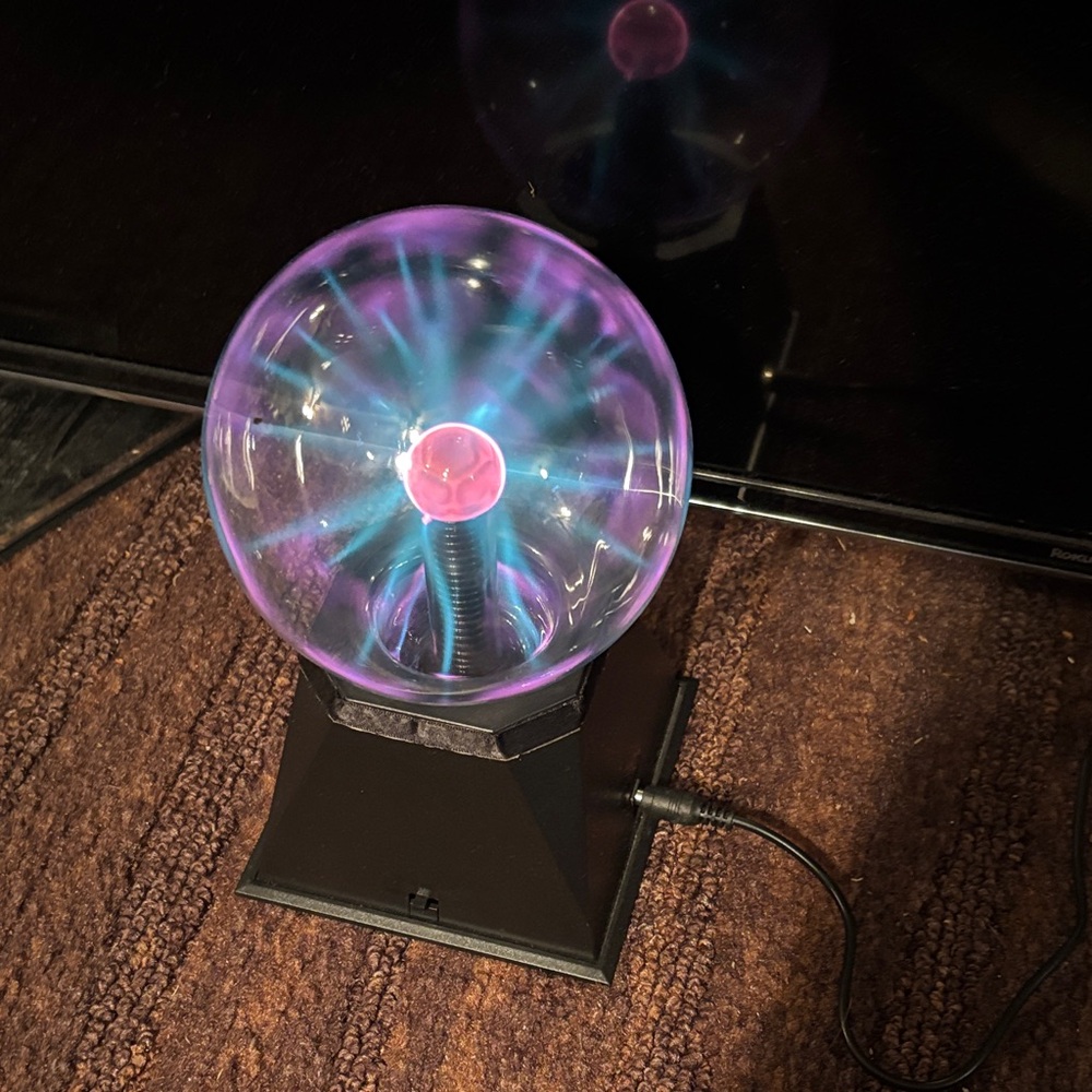 Plasma Ball Lamp - Purple & Blue Light